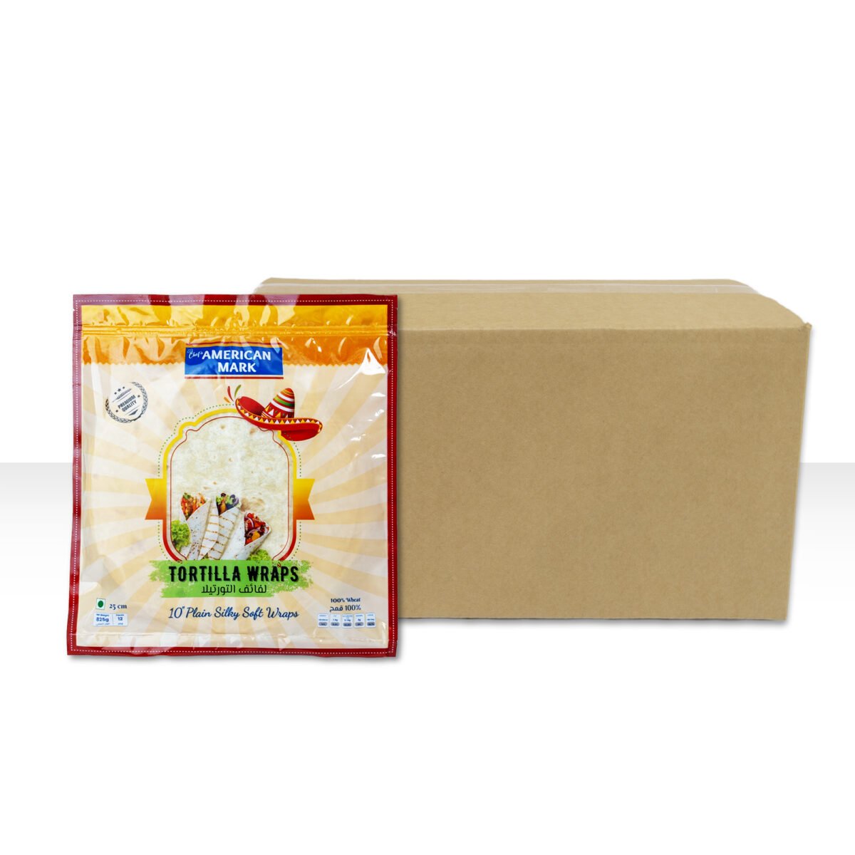 Tortilla Wrap 8 Inch Size - 10x12pcs (American Mark) - Image 1