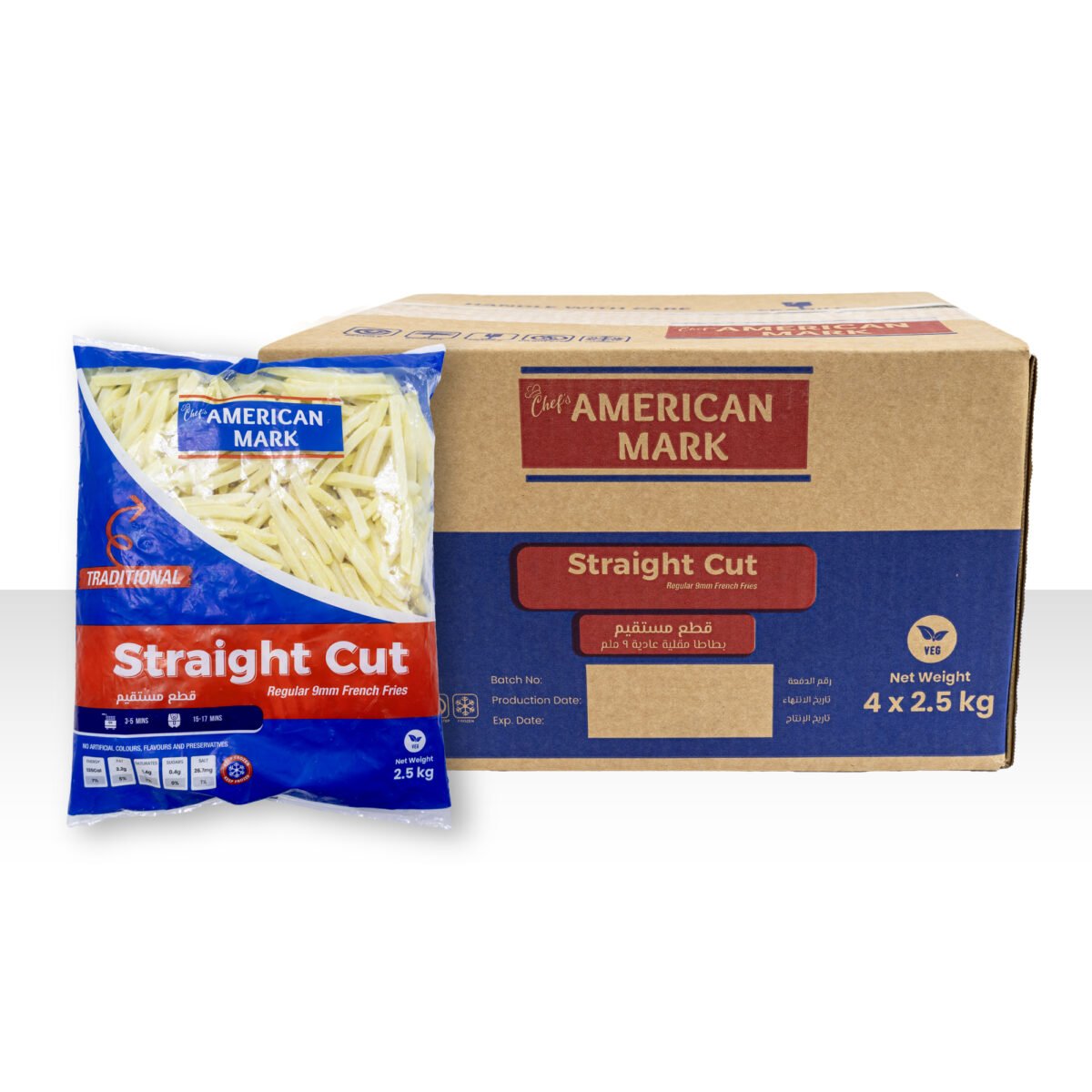 French Fries 9mm 4x2.5kg (American Mark) - Image 1